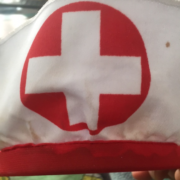 Nurse's Headband - Red & White, One Size - Picture 7 of 8